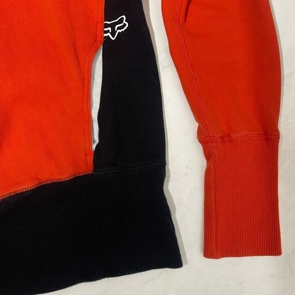 Fox Women’s Small Red Black Pullover Hoodie Y2K Grunge Punk Racing Skater - Picture 5 of 6